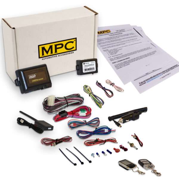 Complete 2-Way LCD Remote Start Kit With Keyless Entry For 1999-2002 Toyota 4Runner - Firmware Preloaded
